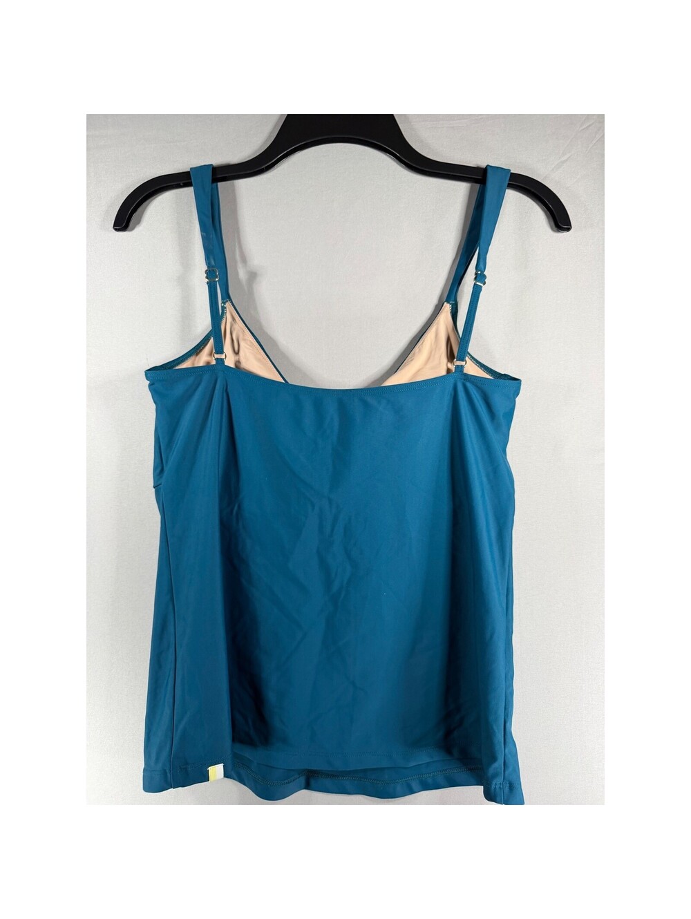 Summersalt The Ruched Backflip Tankini Top Teal Blue V-Neck Swimwear Womens 10 - Picture 4 of 4